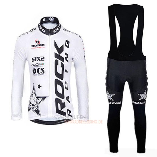 Rock Racing SIDI Langarmtrikot 2019 und Lange Tragerhose Wei Shwarz